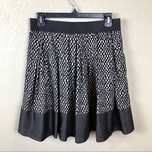 Vince Camino Black and White Whimsical Short Skirt